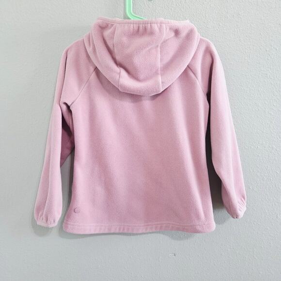 All In Motion Active Fleece Zip Hoodie Jacket Girls Size Small 6/6X Pink - Picture 2 of 4